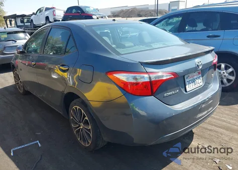 2014 Toyota Corolla S Premium from USA, damaged, VIN 5YFBURHE7EP123745